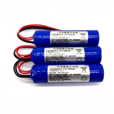 中国 習慣18650のリチウム イオン電池のパック3.7V 1500mAhのキャラバンの使用を充電し過ぎなさい 販売のため
