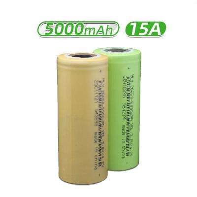 China Zonnelithium Ion Battery Cells 26650 15A-Motor het Karretjegebruik van het Aanvanggolf Te koop