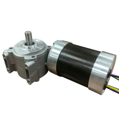 China 63WG.63RBL 12v 24v 36v 48v Brushless DC Worm Gear Motor BLDC Motor With Worm Gearbox Reducer 1Nm 3Nm 5Nm 8Nm 10Nm for sale