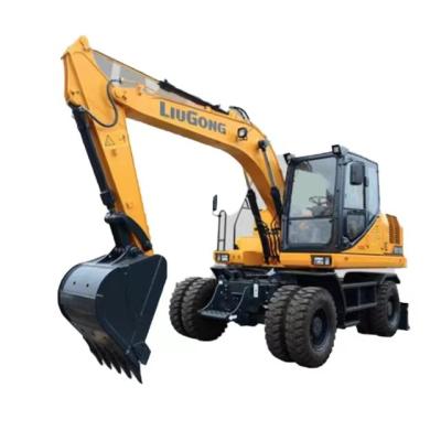 China W915E 15 Ton Digger Used Wheel Excavator 0.58m3 Capacity Second Hand Excavator for sale