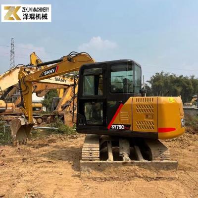 中国 2022年 中古 7.5T Sany 75C 掘削機 SY75C-8 SY75C PRO 中古掘削機 販売のため