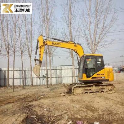 China Excavadora original pintada 7T Sany 75 SY75C-9 SY75C PRO excavadora de segunda mano en venta