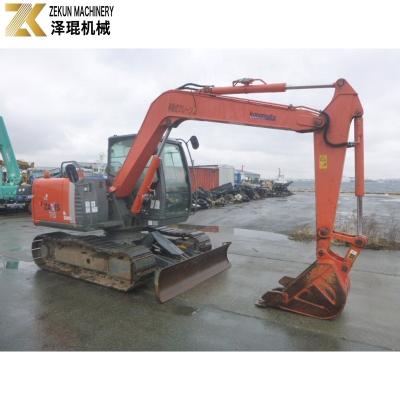 China 7 Tonnen schwerer Hitachi ZX 70 Bagger mit Daumen und leistungsstarkem ISUZU-Motor für kleine Eimer zu verkaufen