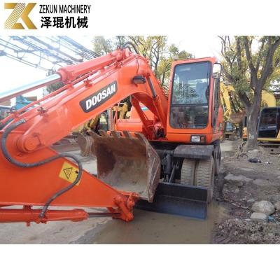 Китай Оранжевый экскаватор на колесах DH150W-7 продается