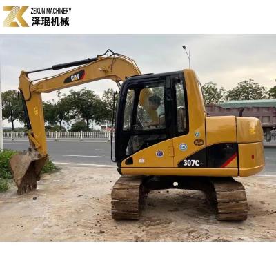 China Mini excavadora usada de 7 toneladas CAT 307C con válvula hidráulica de Japón CAT en venta