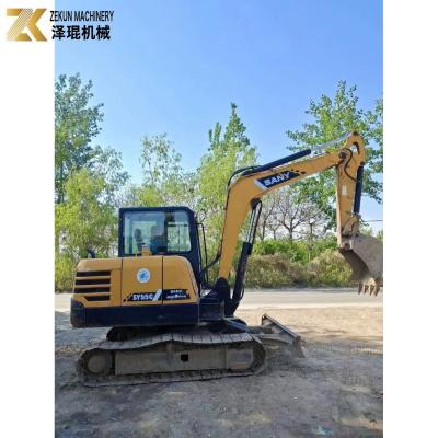 China Original Paint Sany 55 Excavator SY55C-9 With 5.5 Ton Operating Weight And Efficiency for sale