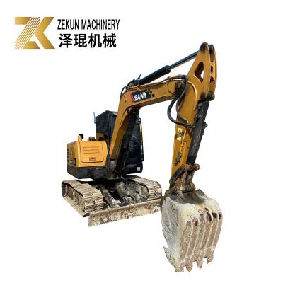 China SANY SY60C Pro 6 toneladas Excavadora Crawler Usada 36KW Potência Excavadoras de segunda mão à venda