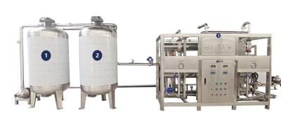 China Equipamento fabril material industrial 5000L do tratamento da água do Ro SUS304 pela hora à venda