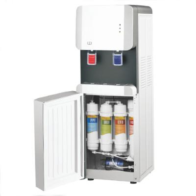 China Freestanding POU Water Cooler , White Reverse Osmosis Hot Cold Water Dispenser for sale