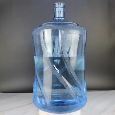 China BPA Free Durable PC 5 Gallon Water Bottle Transparent Blue Color for sale