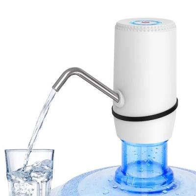 China 8W 2.4L/Min 1200mAh Water Bottle Pump Dispenser With Decorative Chamfer Top for sale