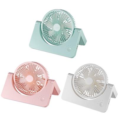 China Office USB Rechargeable Mini Fan , 2400mah Battery Portable Fan With Usb Charger for sale