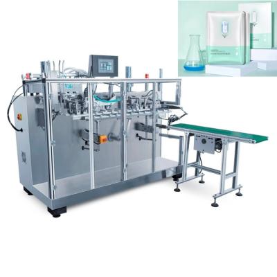 China Semi Automatic Non Woven Facial Mask Production Line Sealing Packing Machine for sale