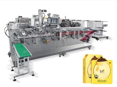 China Horizontaal Type Automatisch Gezichtsmasker die Machine, de Gezichtsmachine van de Maskerverpakking maken Te koop