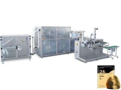 China Dust Proof Automatic Facial Mask Making Machine Three Side Sealing Packing Machine for sale