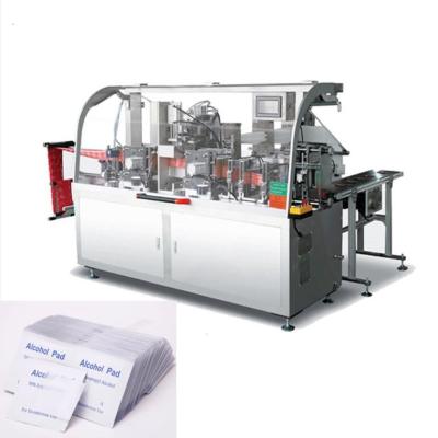 China Alcohol Pad Disinfection Wet Wipes Packing Machine Automatic for sale