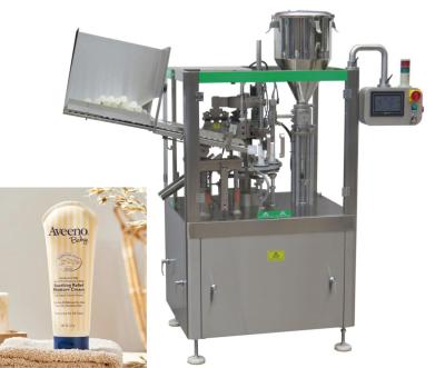 China Cosmetic Shampoo Tube Filling Sealing Machine Plastic Compound Pipe 0.6 MPa for sale