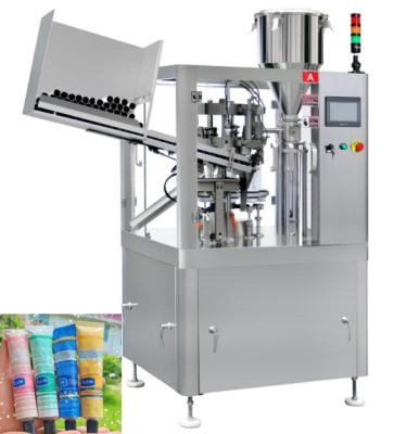 China Cream Plastic Soft Tube Filling Sealing Machine Automatic Cosmetic Equipment 35pcs/Min for sale