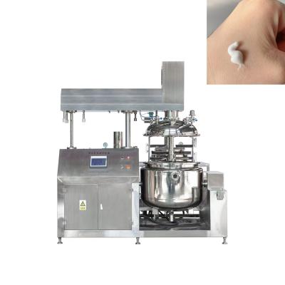 China 200L Vacuum Homogenizing Emulsifier Mixer Cream Making Steam Heating 380V for sale