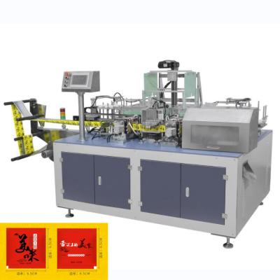China High Speed Folding And Packaging Machine Line Automatic PE Glove Four Side Packing Machine for sale