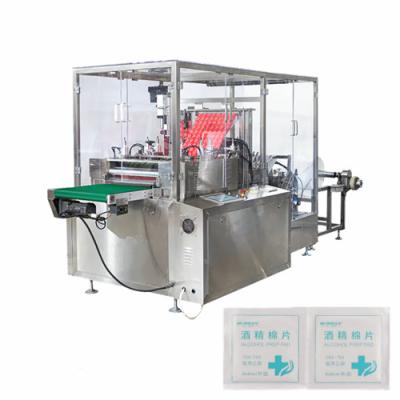 China 8 Lanes Alcohol Medical Pads Alcohol Cosmetic Cotton Pad Making Packing Machine for sale