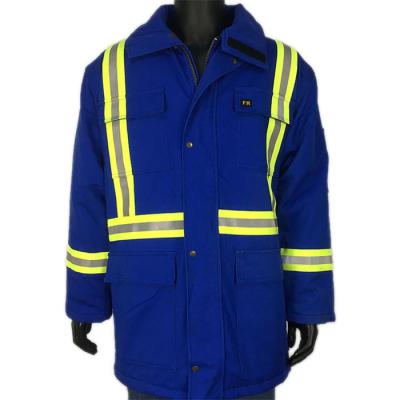 China FRC Winter Insulated Fire Resistant Jackets 4 1 Satin 310gsm for sale