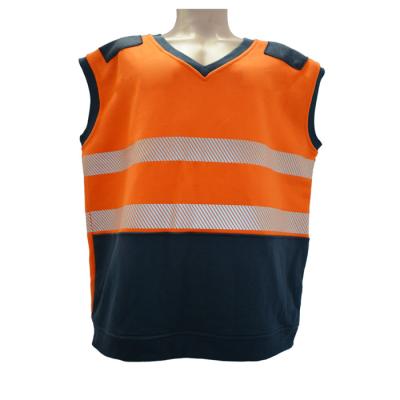 China 100% Cotton 350gsm FR Fleece Hi Vis Workwear CAT2 Orange Hi Vis T Shirt for sale