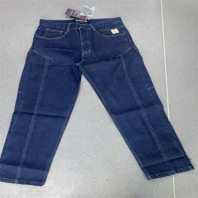 China 100 pantalones ignífugos CAT2 11.5oz NFPA2112 del tejano de algodón en venta