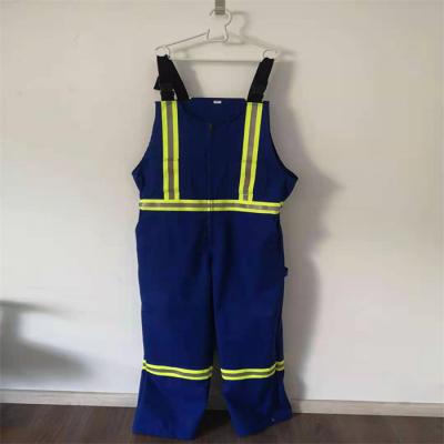 China UL NFPA2112 CFR Reflective Bib Overalls Safety For Oil And Gas Workers for sale