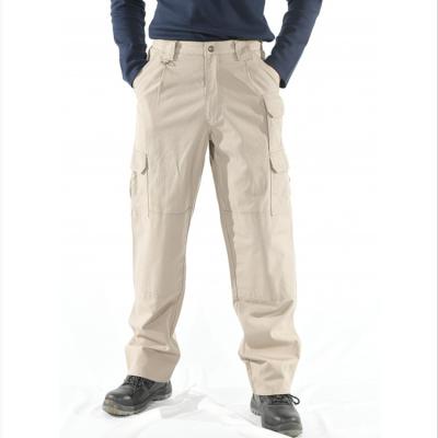 China Pantalones cargo de color caqui CFR 7.5Oz del CAT franco de la UL NFPA2112 con 7 bolsillos en venta