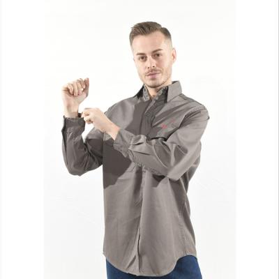 China Camisas con mangas llenas CN88 12 de HRC2 franco para la seguridad de los hombres que suelda con autógena 7.5oz en venta