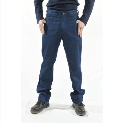 China 11.5oz Flame Resistant Pants FR Cotton Dura Stretch Denim Work Jeans for sale