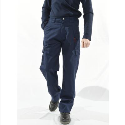 China Industrial Navy Fire Resistant Work Trousers Antistatic 260gsm for sale