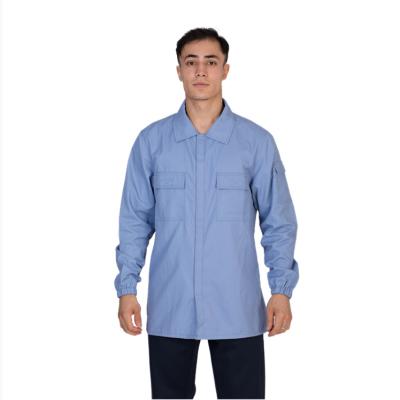 China Botón de la manga larga de la tela cruzada de la camisa 7.5oz del trabajo de CN88/12 franco encima de la camisa uniforme nFPA2112 en venta