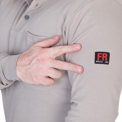China CAT2 flash do arco da camisa de S T do franco algodão Henley Men Flame Resistant Welder ' 8,2 Cal à venda