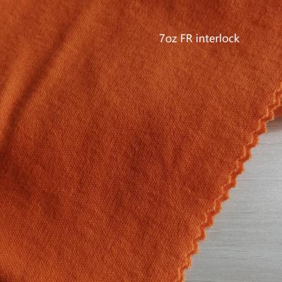 China CFR Fabric Interlock FR Henley Arc Rated Fabric NFPA2112 CAT2 225gsm for sale