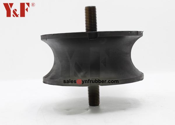 Quality Round Flexible Rubber Bobbin Mounts Smooth Surface Treatment for sale