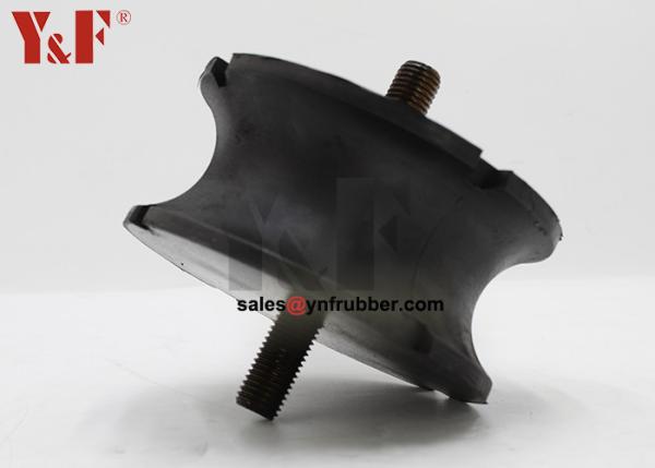 Quality Black Round Rubber Bobbin Mounts Vibration Resistance Heavy Duty for sale