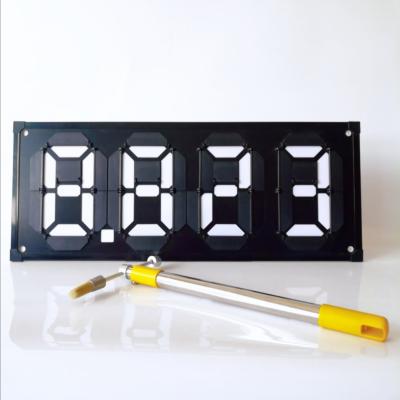China Translucent Type 88.88 Gas Station Digital Price Signs Magnetic Flip Petrol Price Board for sale