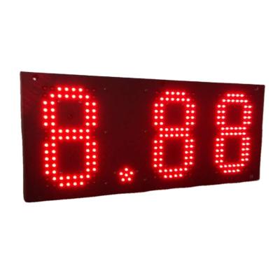 China Outdoor Red 7 Segment Display Screen LED Gas Station Sign Board for sale