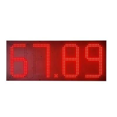 China 4 Digits 7 Segments Led Gas Price Sign 13in Gas Station Digital Price Signs for sale