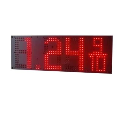 China 8.88 9/10 Green Red Petrol Station Price Signs With Double Sided Pole Sign for sale