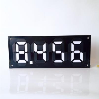China Aluminum Plastic Digital Gas Price Sign Price Signs Fuel Price Display Board 850*320mm for sale