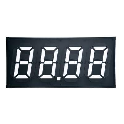 China Reflective Gas Station Price Flip Signs Magnetic Four Digits Flip Board Caution Board for sale