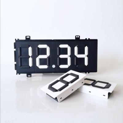 China 75mm Digit Height Gas Price Sign Numbers Manual Flip Price Display Board for sale