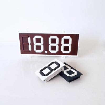 China Outdoor Plastic Manual Turnover Gas Price Sign Numbers 7 Segment Price Display Boards for sale