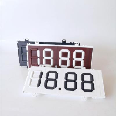 China ASA Outdoor Plastic Digital Time Display Manual Turn Price Display Board for sale