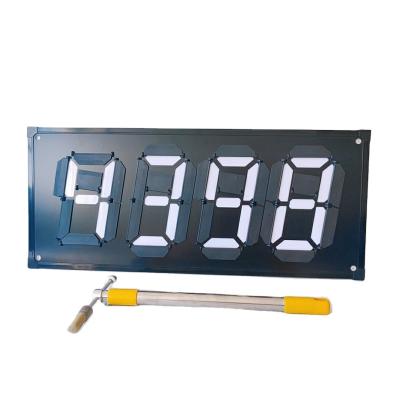 China Aluminum Plastic Plate Gas Station Digital Price Signs Oil Price 7 Segment Display Board for sale