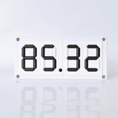 China Aluminum Alloy Frame Seven Segment Display Manual Turnover Price Display Board for sale