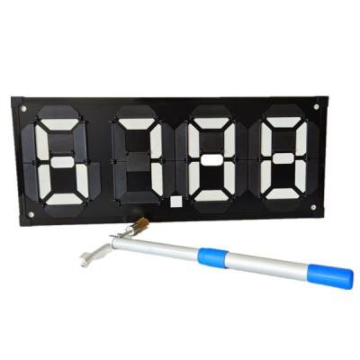 China Reflective 8.888 Digital 7 Segment Display Price Board For Gas Station for sale